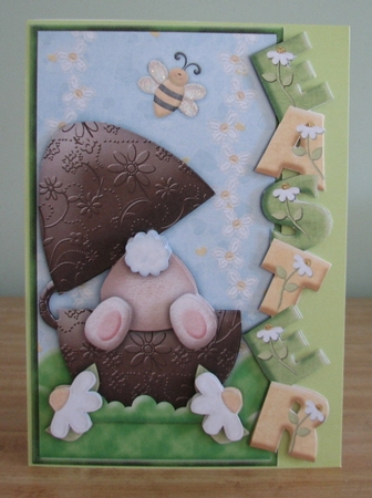 Easter Let Me at the Chocolate Over the Side Card by Debbie Knechtel