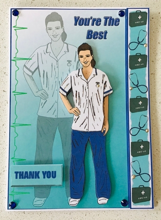 Nurse (white Uniform) - A5 by Debbie Knechtel