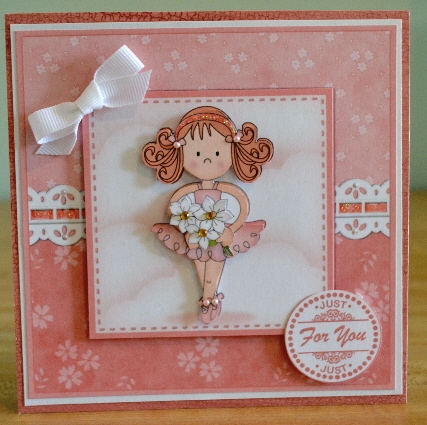 Betzi Ballerina Quick Card N 3D Decoupage by Debbie Knechtel