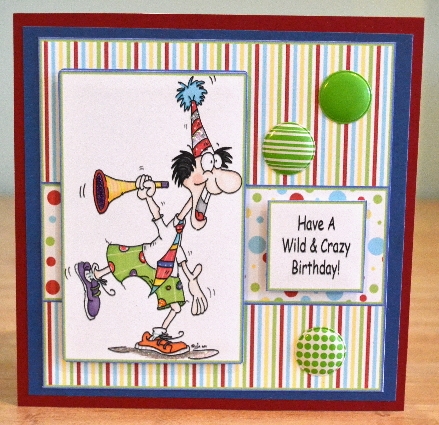 Crazy Birthday Step by Step Card by Debbie Knechtel