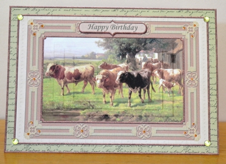 Weve Mooved or You Make the Earth Moove Quick Card by Debbie Knechtel