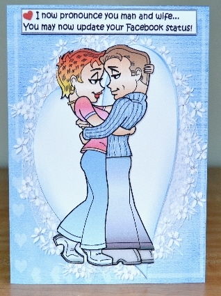 Newlyweds Update Their Status Quick Card by Debbie Knechtel