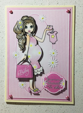 Yummy Mummy Emma Pink Topper by Debbie Knechtel