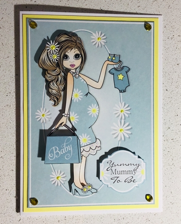 Yummy Mummy Emma Blue Topper by Debbie Knechtel