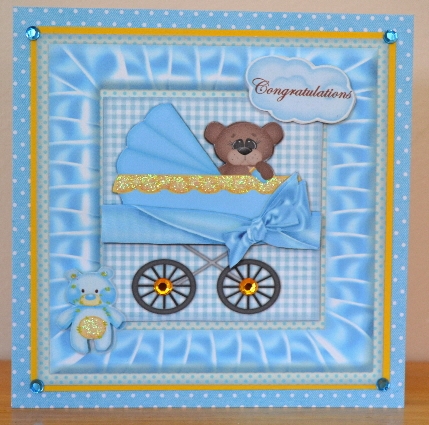 Mini Kit New Baby Boy Bear by Debbie Knechtel