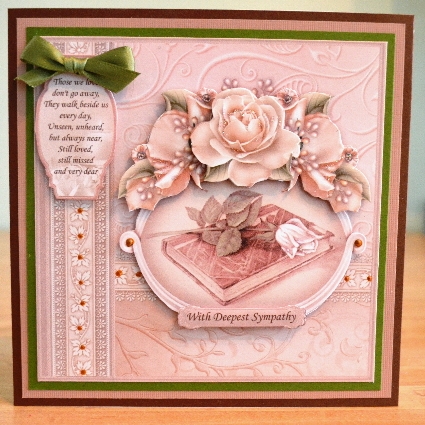 Sympathy Bible & Rose 8x8 Decoupage Mini Kit by Debbie Knechtel