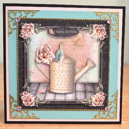 Lemon Rose Watering Can by Debbie Knechtel