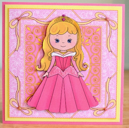Beautiful Princess Sleeping Beauty Decoupage Mini Kit by Debbie Knechtel