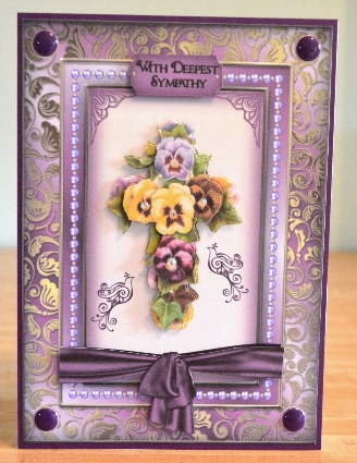 Pansy Cross Sbs by Debbie Knechtel
