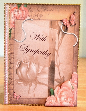 With Sympathy Vintage Roses by Debbie Knechtel