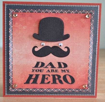 Dad Your are my hero orange topper 908 by Debbie Knechtel