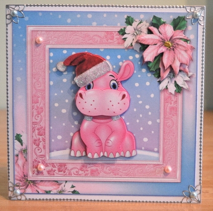 Hippo Christmas by Debbie Knechtel