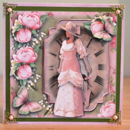 An Edwardian Affair Card Front Kit 8x8 by Debbie Knechtel