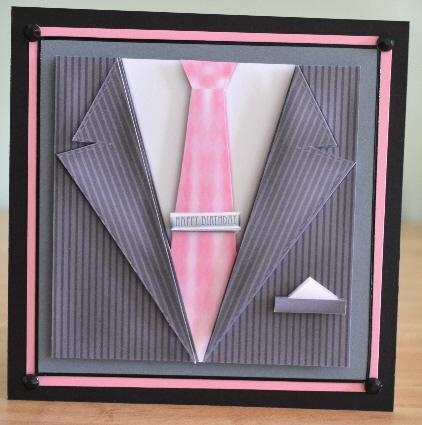 Pink Tie Guy by Debbie Knechtel