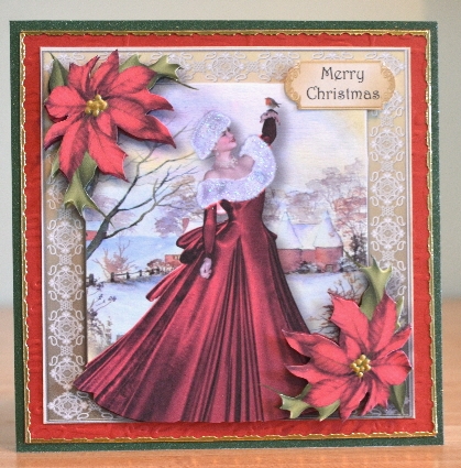 A Christmas Stroll - Square by Debbie Knechtel