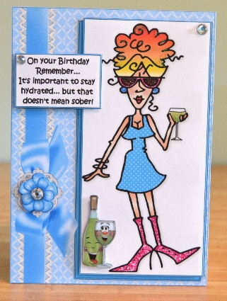 Rita stays hydrated quick card by Debbie Knechtel