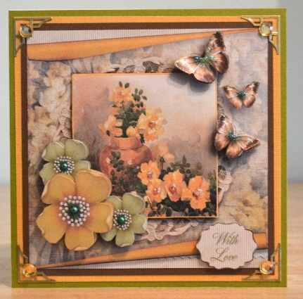 Vintage Flowers Card Kit 1046 by Debbie Knechtel