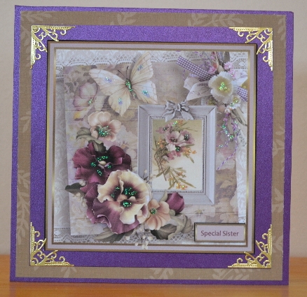 Pansy and butterfly by Debbie Knechtel