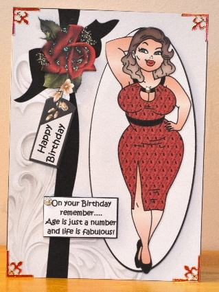 Foxy mama age is just a number quick card by Debbie Knechtel