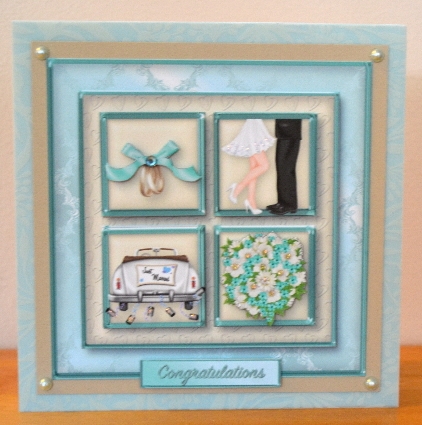 Wedding Day - Square Layers Card Mini Kit by Debbie Knechtel