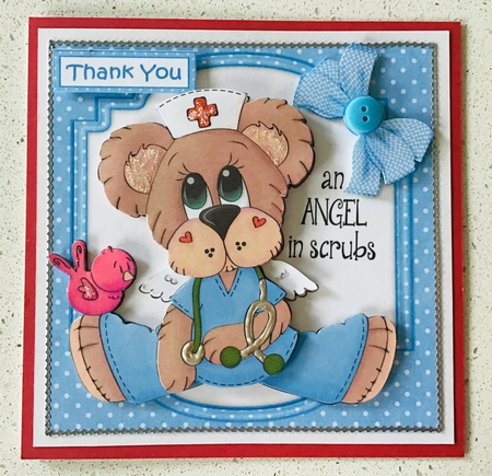 8x8 An angel in scrubs mini kit by Debbie Knechtel