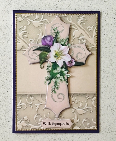 Sympathy Cross Amaryllis by Debbie Knechtel