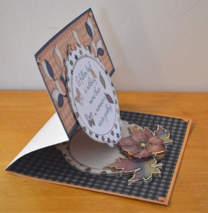 Flying Easel Autumn Fall Card 1506 by Debbie Knechtel