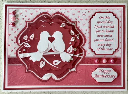 BE MY TWEETHEART A5 Card Topper & Pyramage by Debbie Knechtel