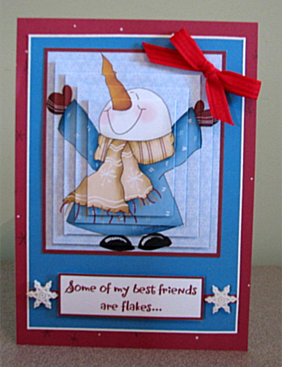 Flaky Snowman by Debbie Knechtel