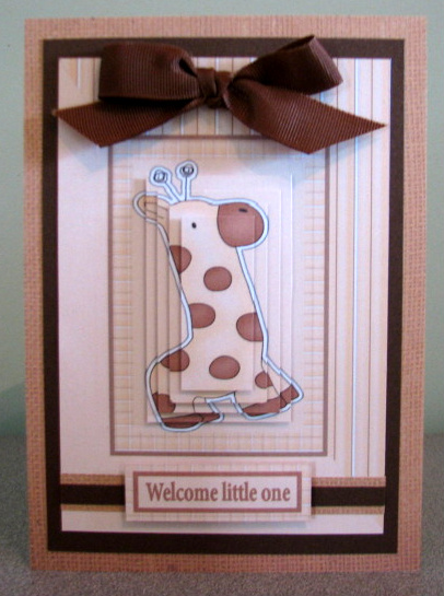 Little One Giraffe Pyramid Stacker by Debbie Knechtel