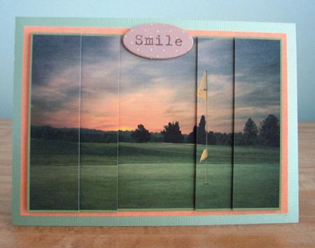 Golf Themed Side Stacker by Debbie Knechtel