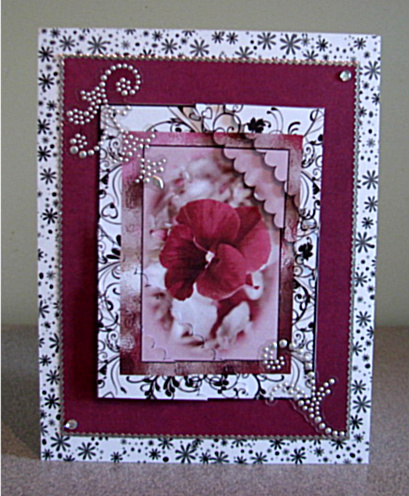 2 Up Pansy Cards by Debbie Knechtel