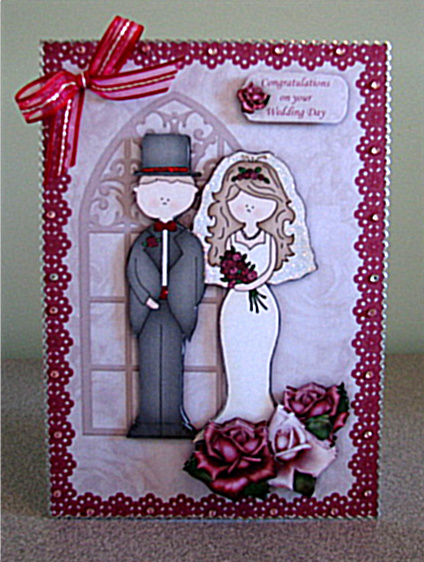 A4 Wedding Bride & Groom Decoupage Part 2 by Debbie Knechtel
