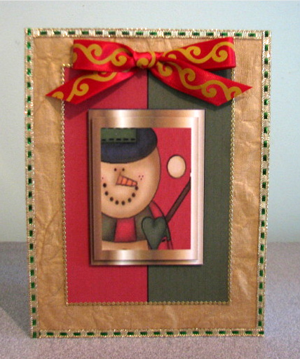 Snowman Fold Back by Debbie Knechtel