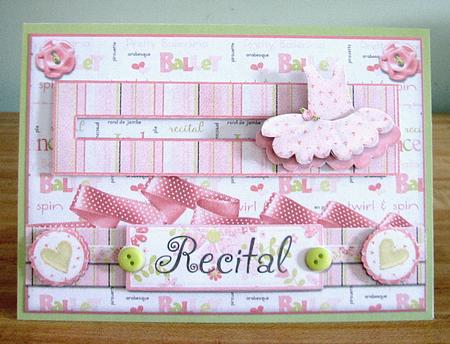 Pretty Pink Tutu Girls Ballet Recital Penny Slider by Debbie Knechtel