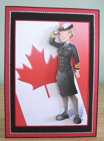 Wren Lady Canada. (female Military) by Debbie Knechtel