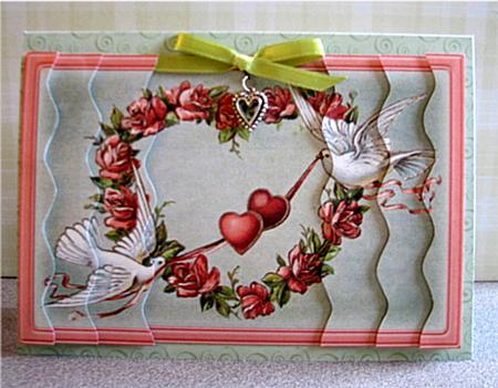 Love Birds - Wavy Side Stacker by Debbie Knechtel