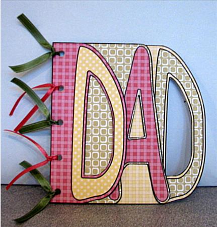 Dad Word Book Kit in Rust and Sage by Debbie Knechtel