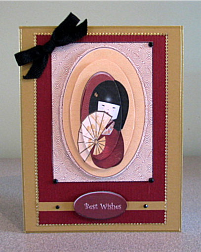 Oriental Pyramid 2 Card Sheet by Debbie Knechtel