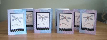 Dragonfly Wishes Notelet Set by Debbie Knechtel