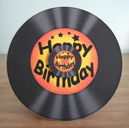 Birthday Record Rock N Roll Kit, Envelope and Insert by Debbie Knechtel