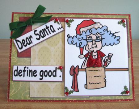 Stella Asks Santa Define Good Quick Topper by Debbie Knechtel