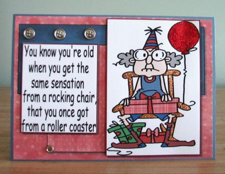 Gus in His Rocking Chair Quick Topper by Debbie Knechtel