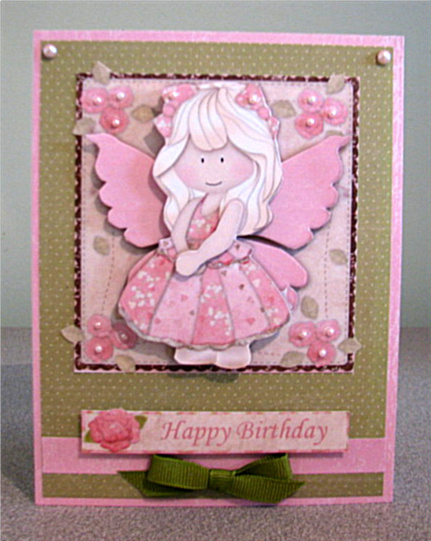 Rose Flower Fairy Topper and Decoupage by Debbie Knechtel