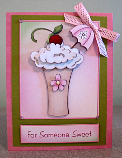A Sweet Occasion - Decoupage Card by Debbie Knechtel