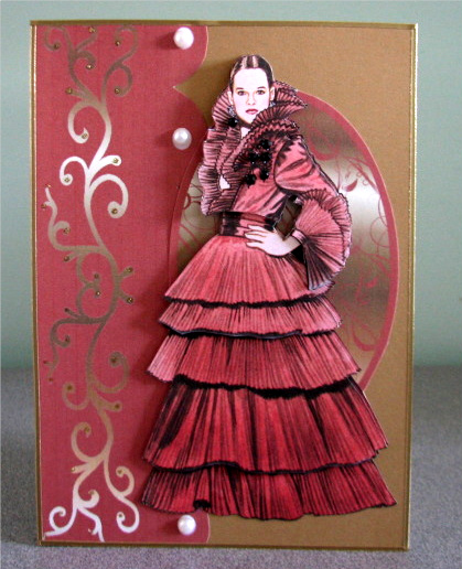 Elegant Lady in Taupe by Debbie Knechtel
