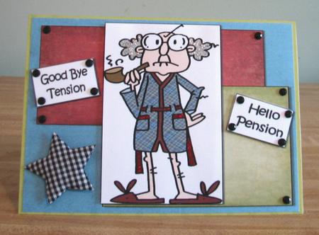 Gus Says Goodbye Tension by Debbie Knechtel