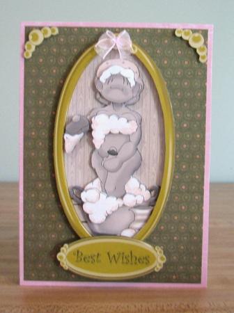 Tin Bath Sepia Framed Doodles by Debbie Knechtel