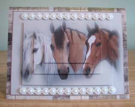 A Gathering of Horses Pyramid by Debbie Knechtel