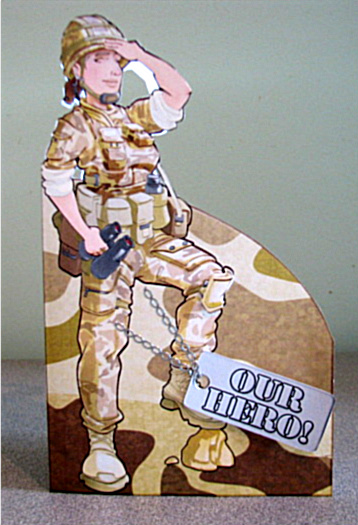 Army Lady Shaped. by Debbie Knechtel